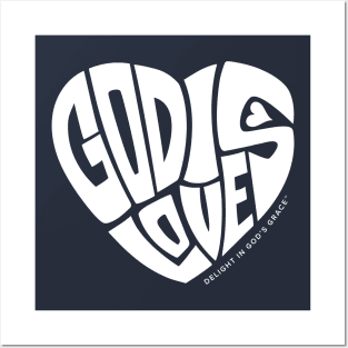 God Is Love Heart Posters and Art